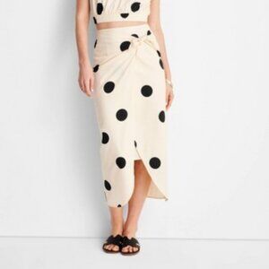 Side-Tie Sarong Midi Skirt Future Collective Jenny K